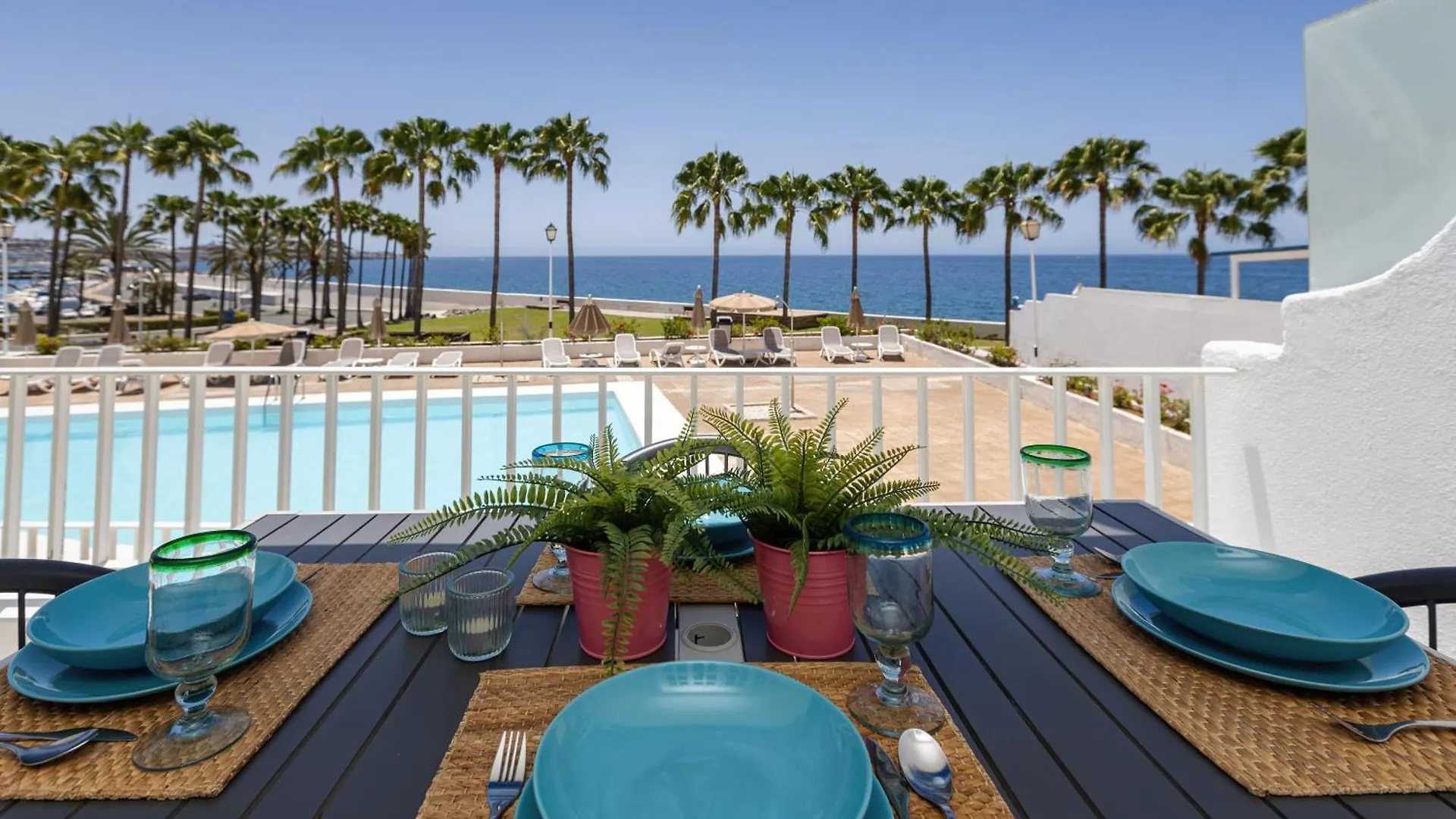 아파트 Apartamento Con Terraza Con Vistas Al Mar 파시토 블란코 스페인